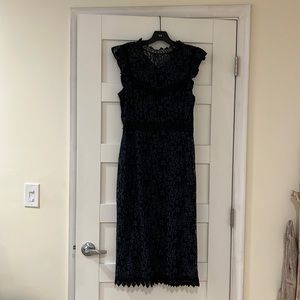 Black/bluish lace Zara dress size M